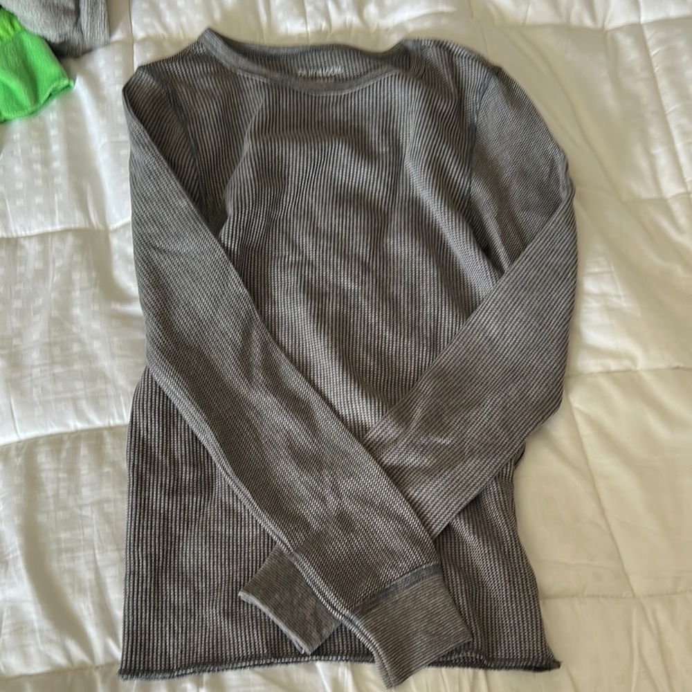 Gray Ribbed Men's Sweater